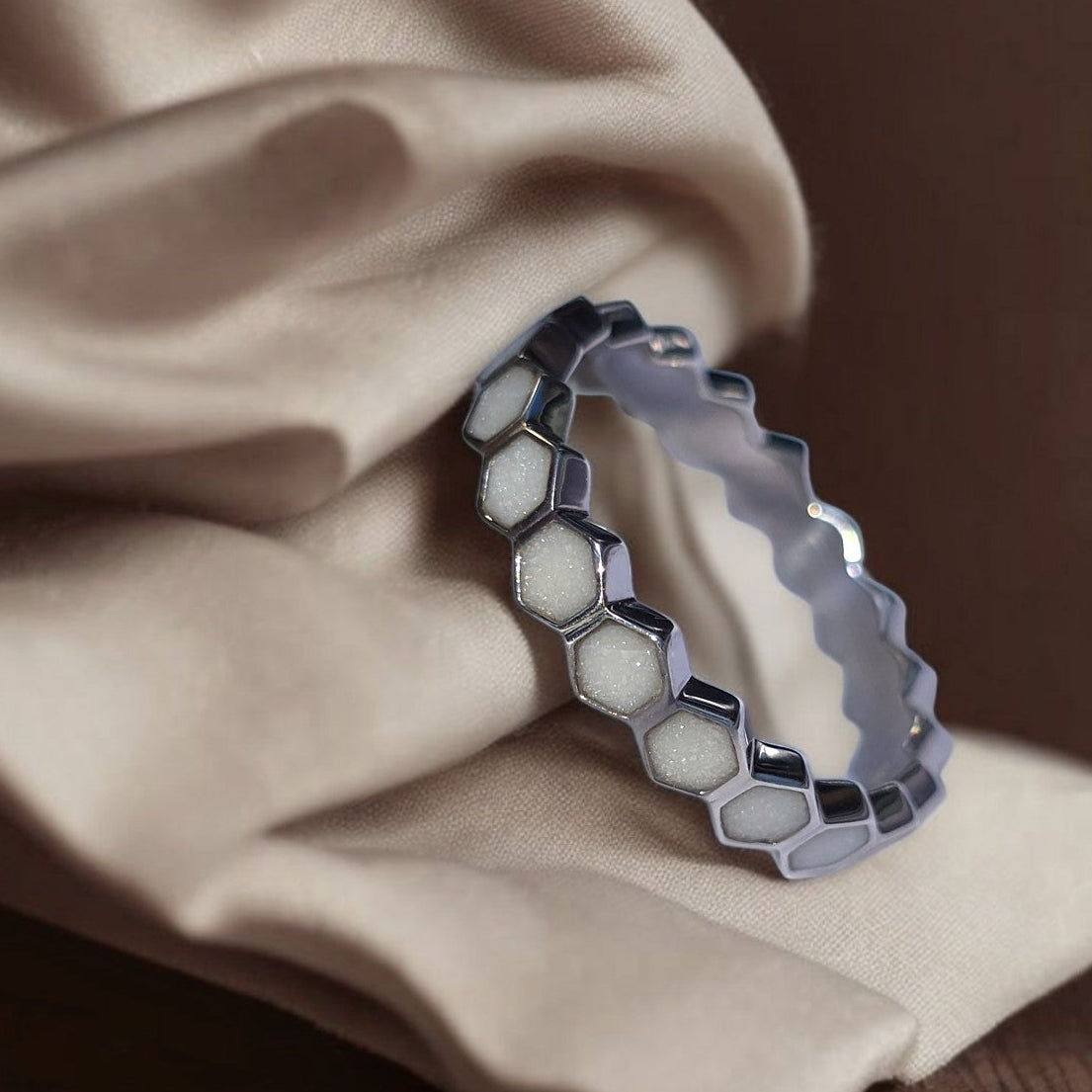 Honeycomb Eternity Ring