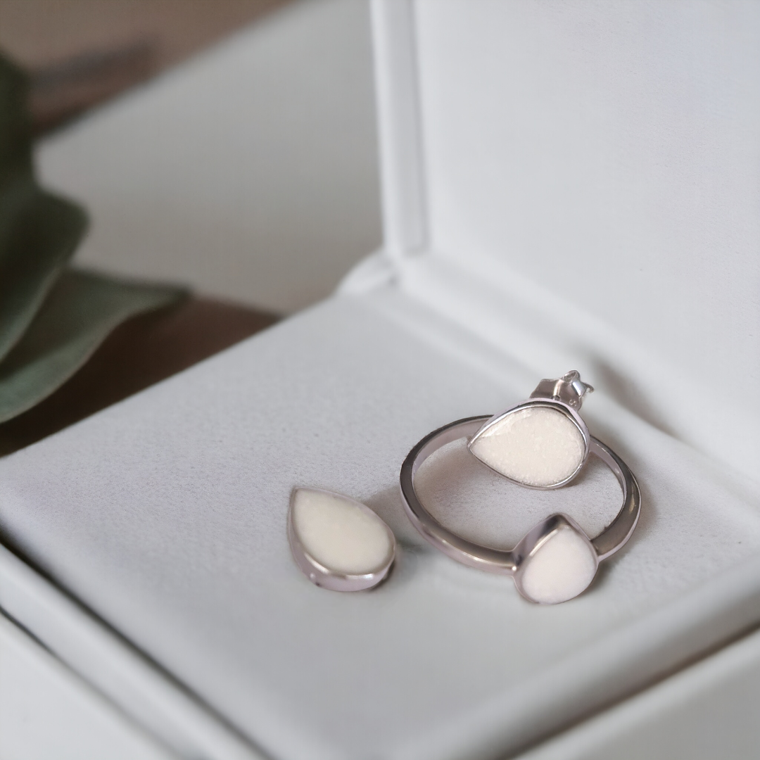 Milk Drop Earrings