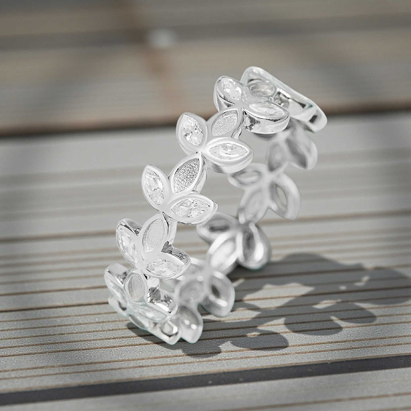 Vine Birthstone Ring