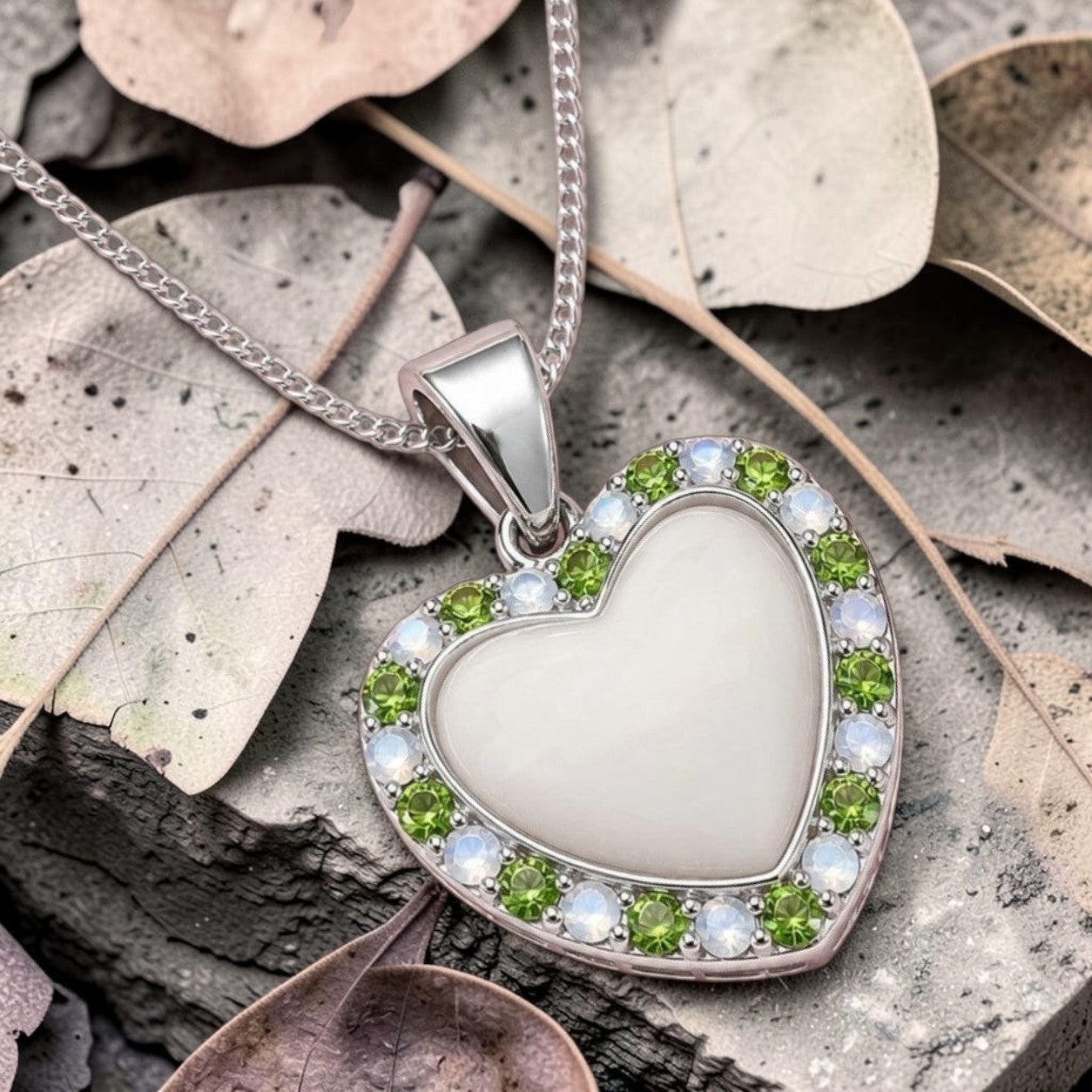 Heart Sparkle Birthstone Pendant