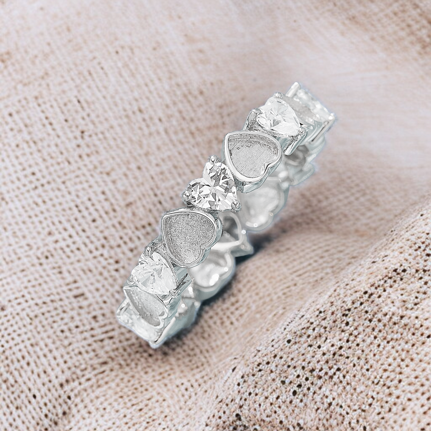 Heart Eternity Ring