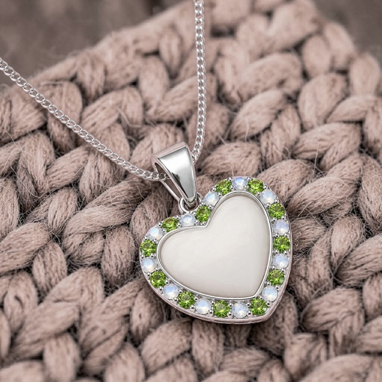 Heart Sparkle Birthstone Pendant