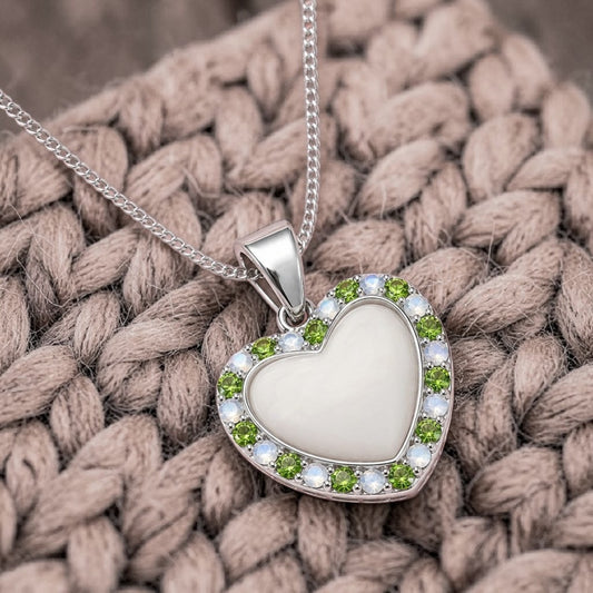 Heart Sparkle Birthstone Pendant