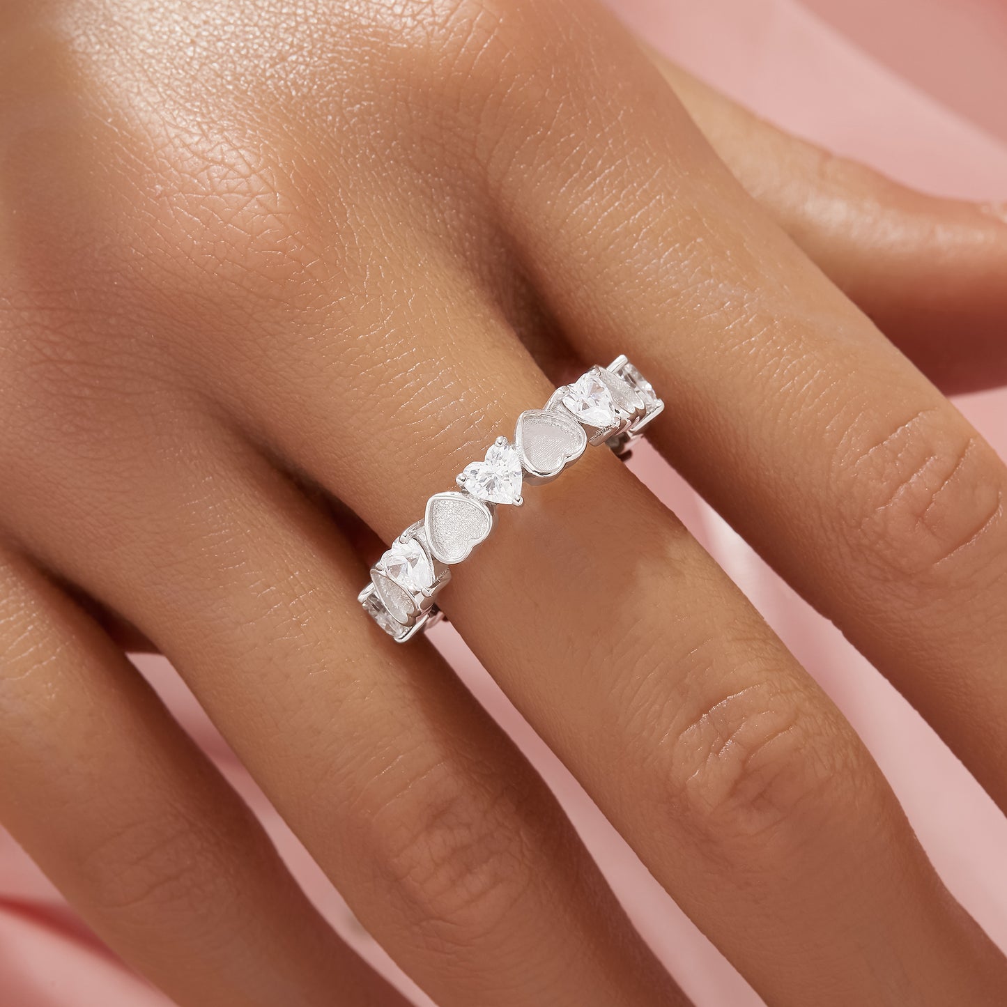 Heart Eternity Ring